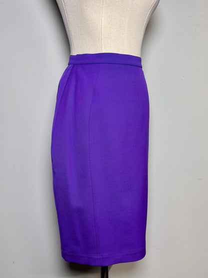 Women Size 36 (4 US) Thierry Mugler Paris Purple Solid Vintage 2 Piece Set