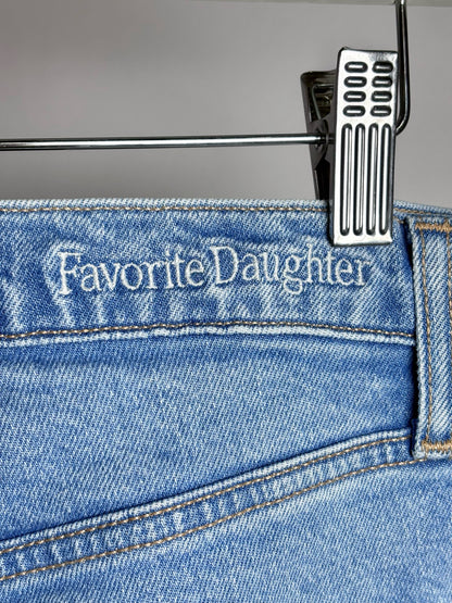 Women Size 29 (M) Favorite Daughter Light Blue Solid Women's Pre-owned Jeans