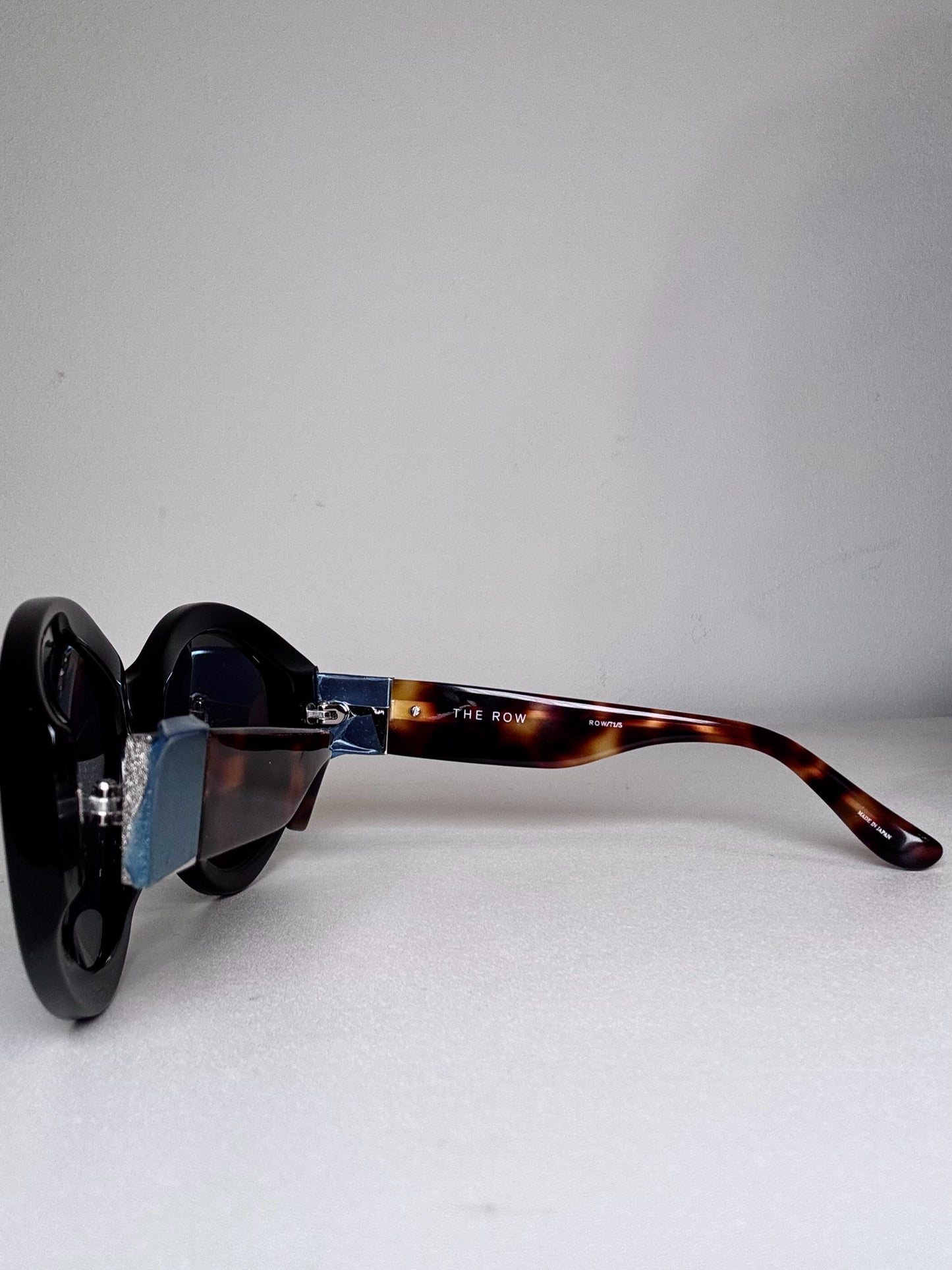 Acetate Linda Farrow x The Row 71/5  NWT, Pre-owned Black & Brown Sunglasses