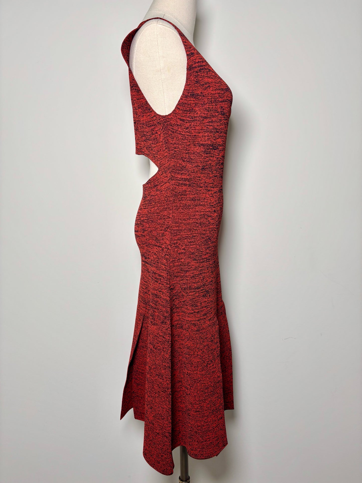 Women Size L Proenza Schouler Rust Orange Print Knit Dress