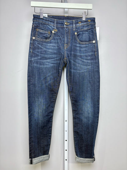 Women Size 25 R Jeans Blue Denim Women's Cotton Blend Pre-owned Jeans