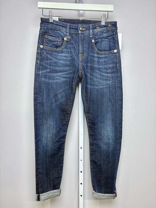 Women Size 25 R Jeans Blue Denim Women's Cotton Blend Pre-owned Jeans