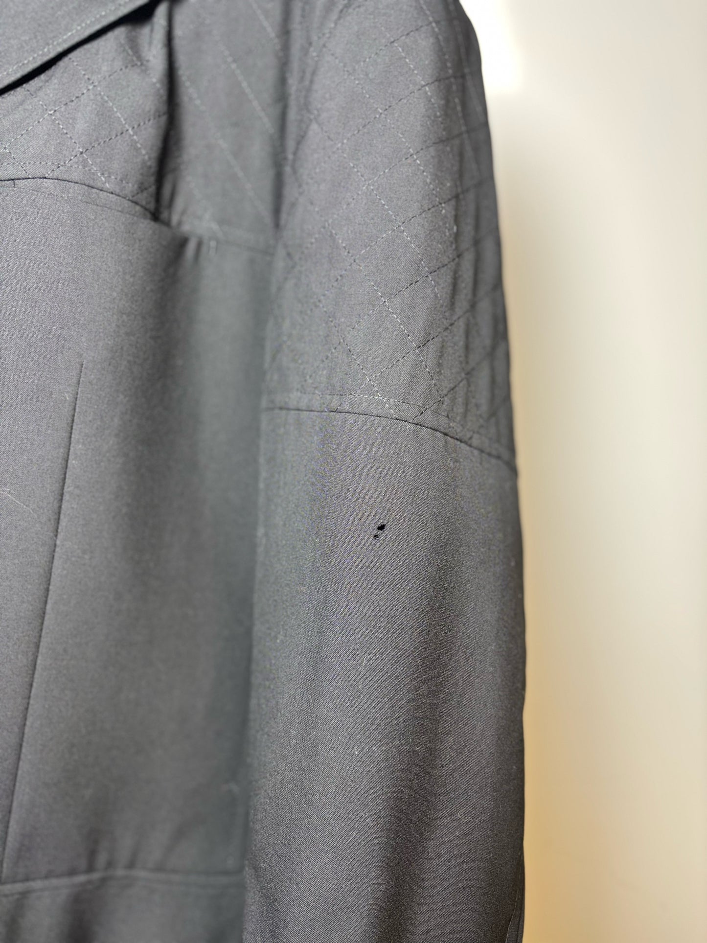 Issey Miyake Black Wool Diamond Quilt Panels Solid Men's 5 (XL, US) Suit
