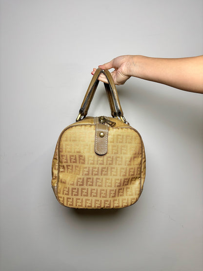 Zucchino Canvas Fendi Monogram Vintage Tan Purse