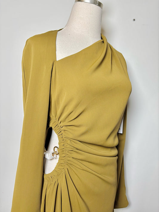 Women Size M Moon River Olive Solid NWT Dress