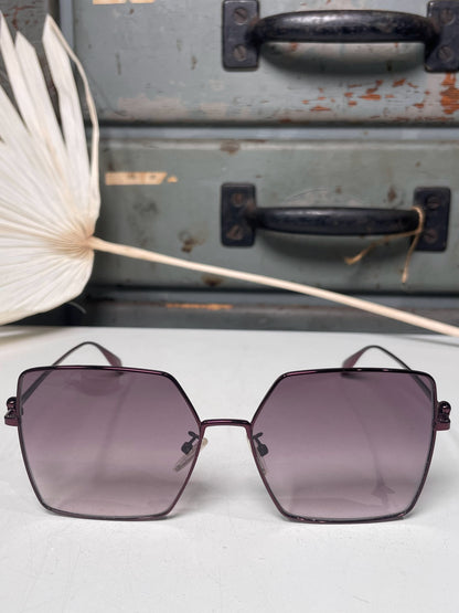 Metal Alexander McQueen Burgundy AM0273S Sunglasses