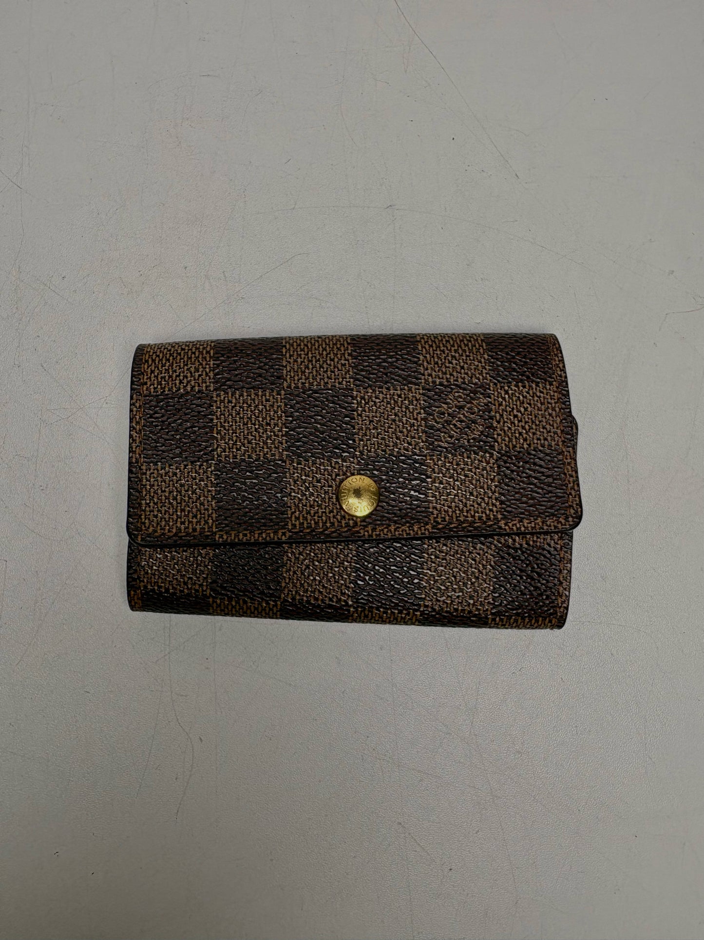 Louis Vuitton 6 Key Holder Coated Canvas Pre-owned Brown Mini Wallet