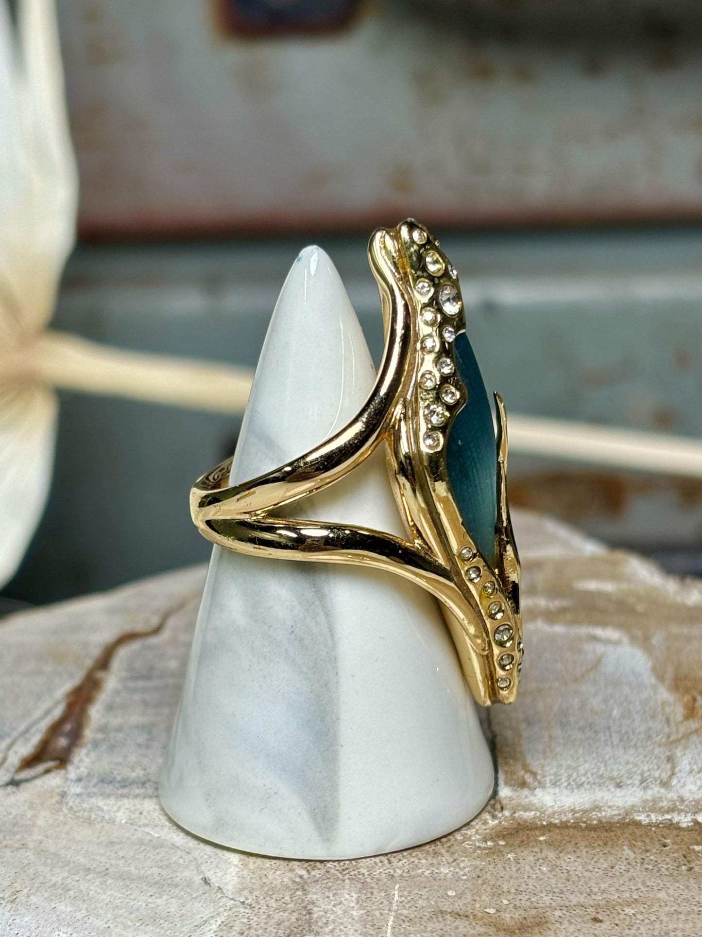 Alexis Bittar Gold, turquoise Ring