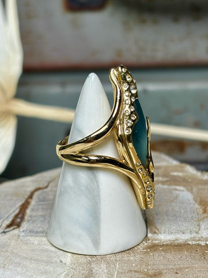 Alexis Bittar Gold, turquoise Ring