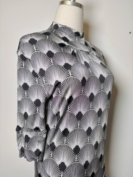 Women Size 42 Paco Rabanne White Print Dress