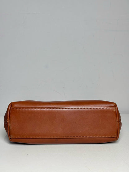 Coach Solid Vintage Leather Pre-owned Caramel Brown Genuine Leather Small Purse