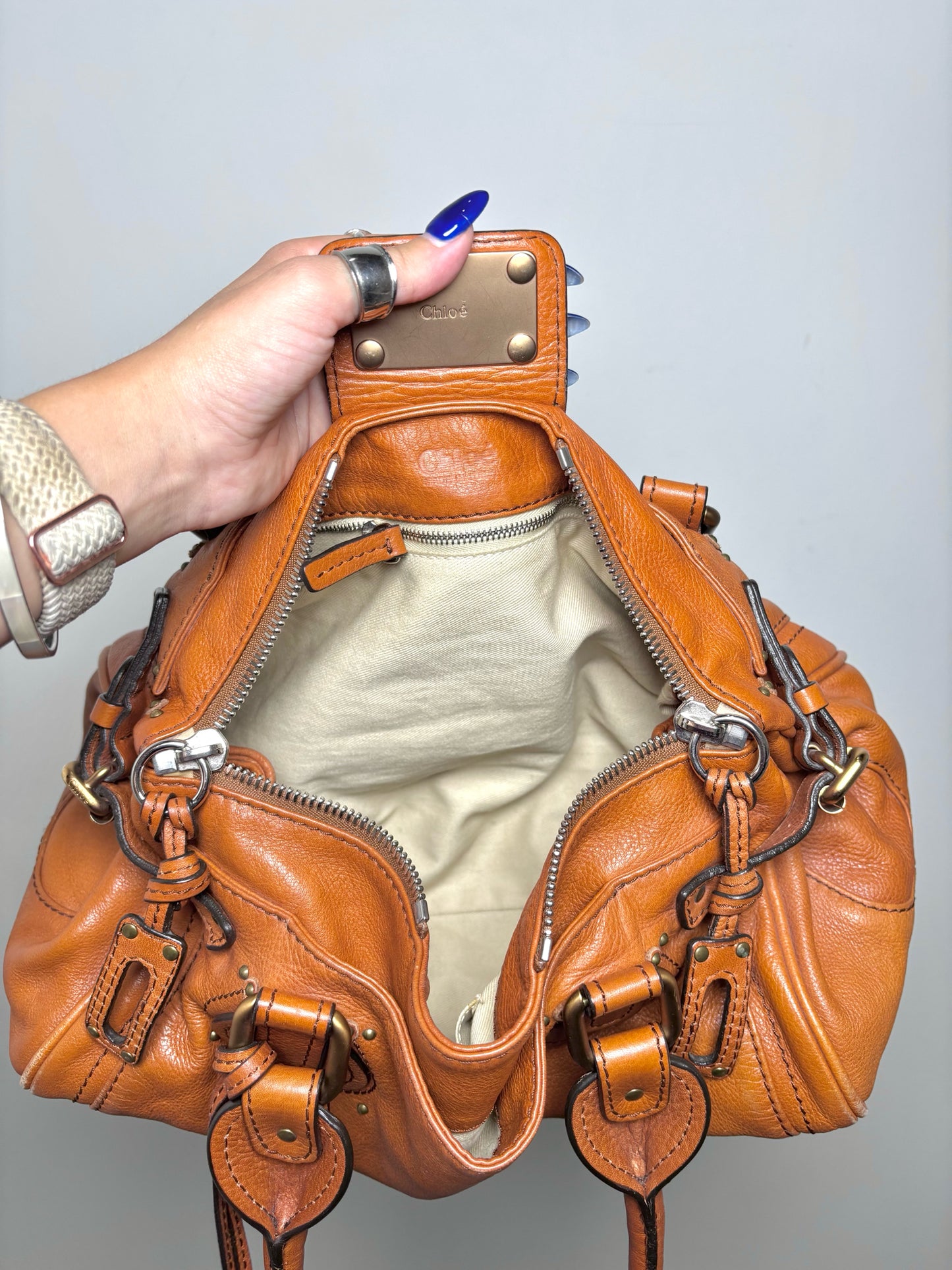 Chloe Solid Leather Pre-owned Brown Cowhide Medium Purse