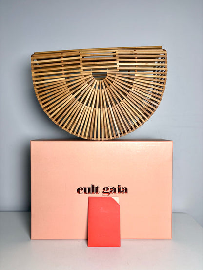 Women's Cult Gaia Woven Ark Large Bamboo Pre-owned Bag