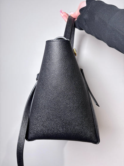 Celine Grained Leather Pre-owned Black Medium Purse