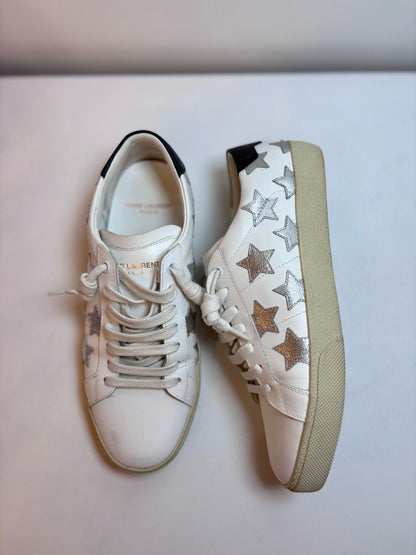 W Shoe Size 38 (8 US) Golden Goose White Leather Gold Star Pre-owned Sneakers