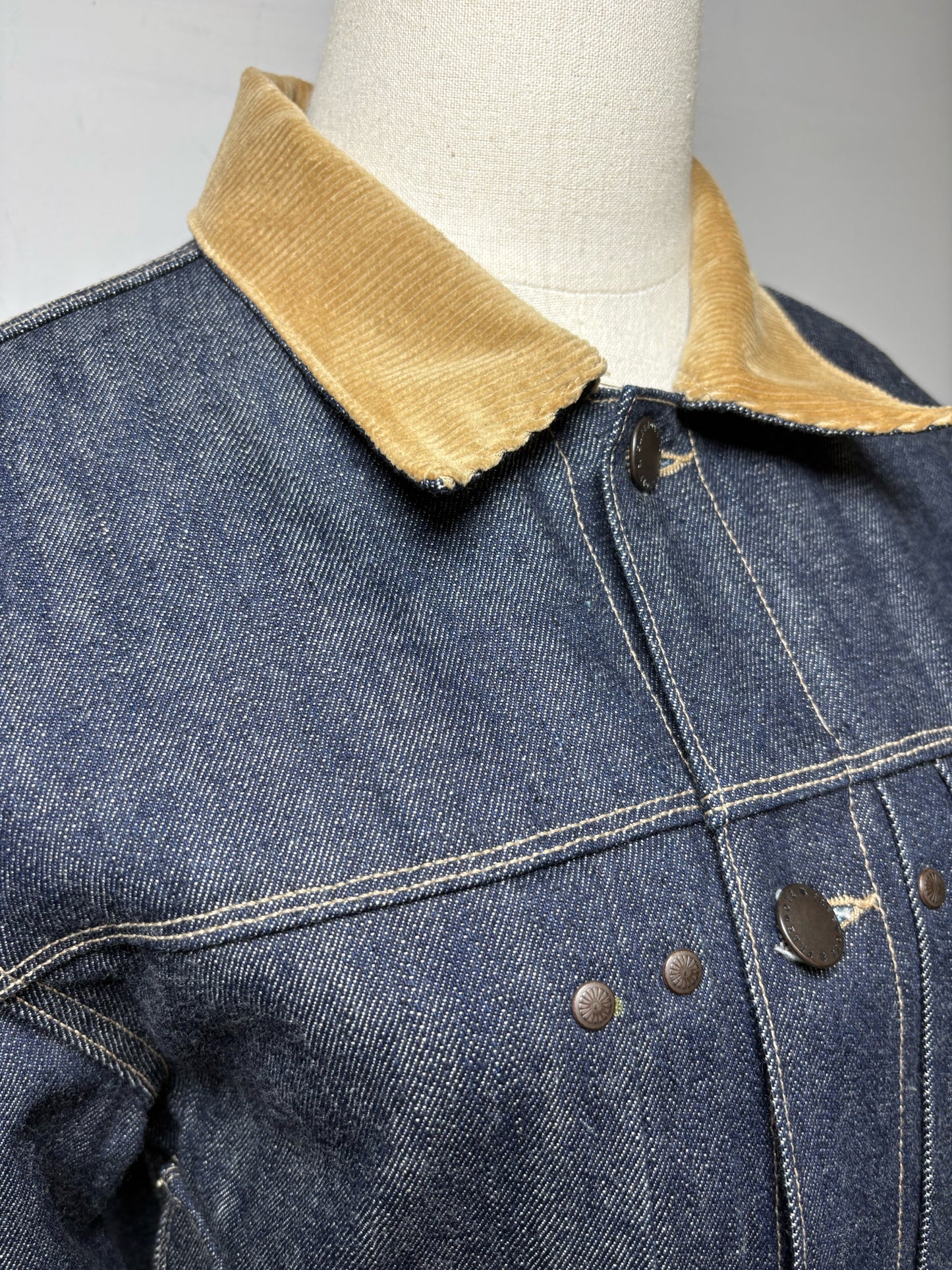 Men's Size S Freenote Cloth 1900s Blue Denim Rare Pre-Owned 1950s Inspired Jacket