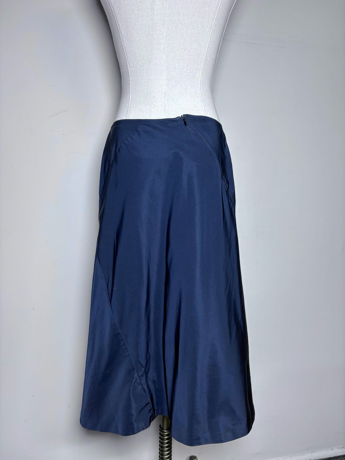 Women Size 36 (6 US) Jil Sander Navy Blue Solid Vintage Pre-owned 2 Piece Set