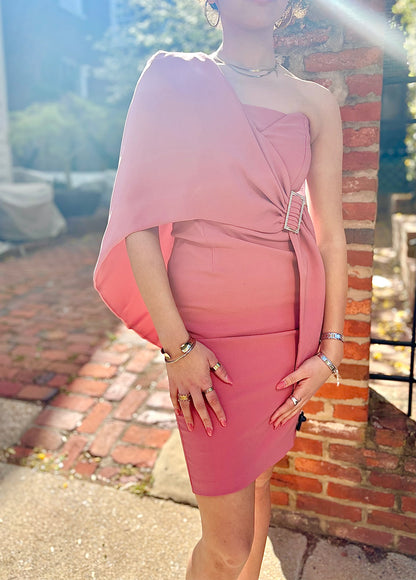 Coral Women Size 4 Lavish Alice Coral Solid Polyester Dress