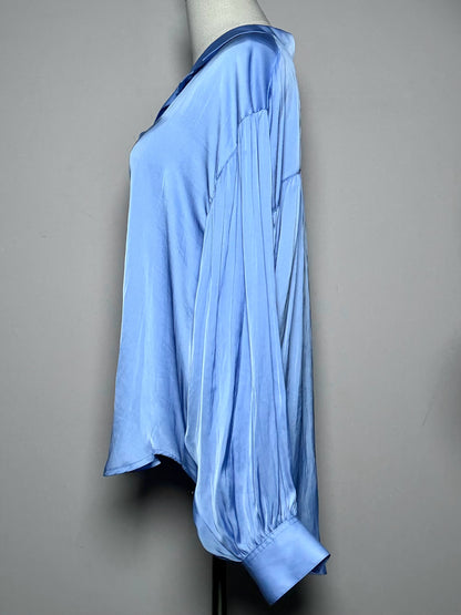 Women Size S Smythe Periwinkle 100% Polyester NWT, Pre-owned Top