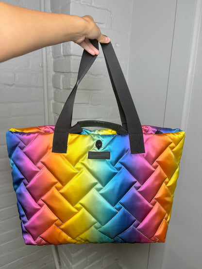 Recycled Nylon Kurt Geiger Quilted Rainbow Tote Bag
