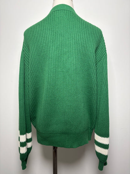 Women Size M Mother Green, White Knitted Cotton, Viscose Pre-owned Sweater