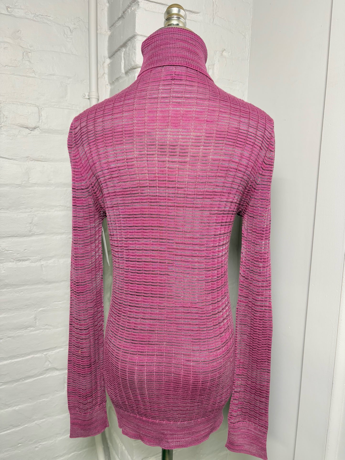 Women Size 6 Missoni Magenta Rectangle Check Sweater