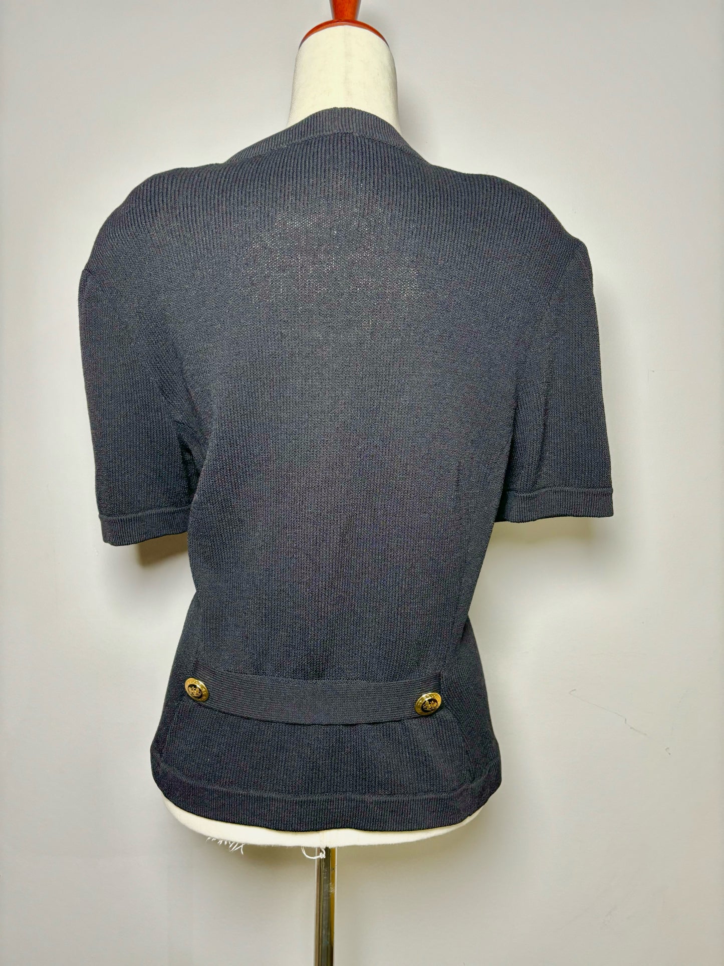 Women Size L St. John Black Top