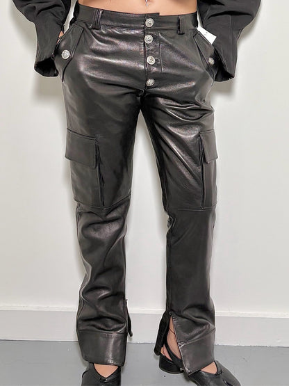 Women Size 38 (2 US) Versus Versace Black Solid Pants