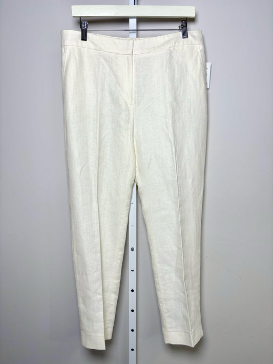 Women Size 42 (10, US) Maison 123 Paris Cream Solid Pants