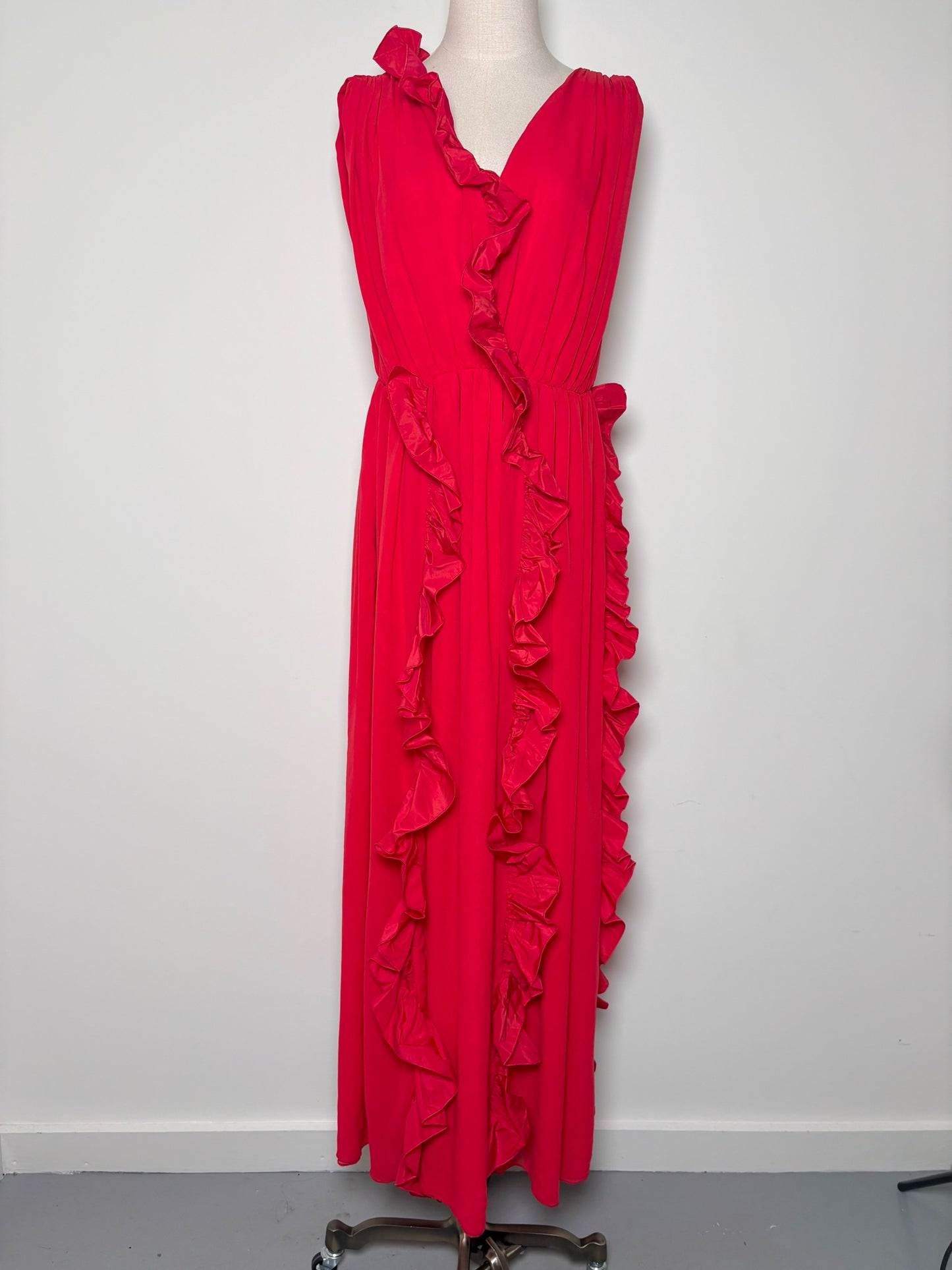 MSGM Milano Red Solid Dress