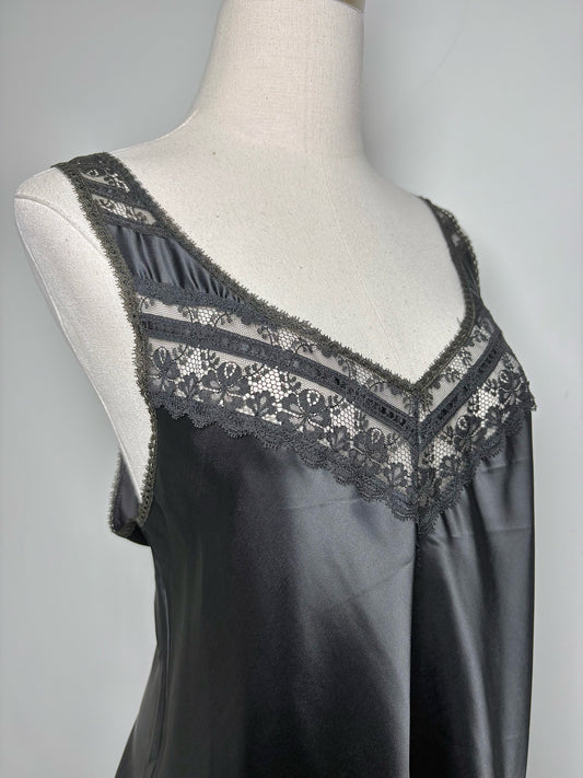 Women Size L Christian Dior Black Lace Tank Top