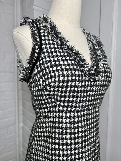 Women Size 2 Kate Spade New York Black & White Tweed Dress