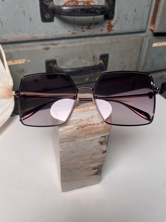 Metal Alexander McQueen  Burgundy AM0273S Sunglasses