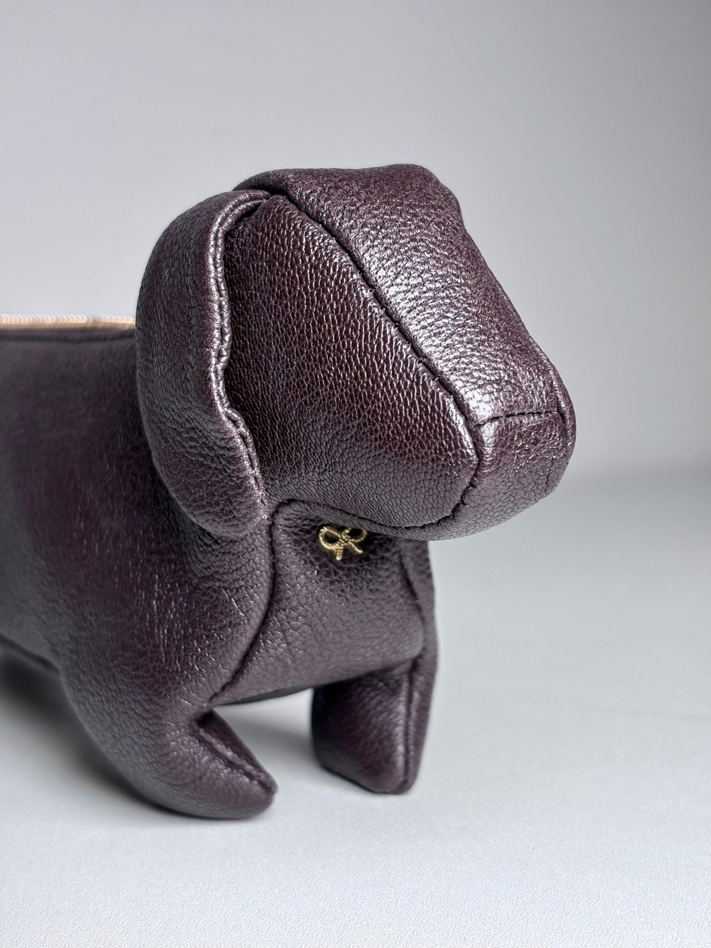 Anya Hindmarch London Dog Leather Pre-owned Brown Rare Purse