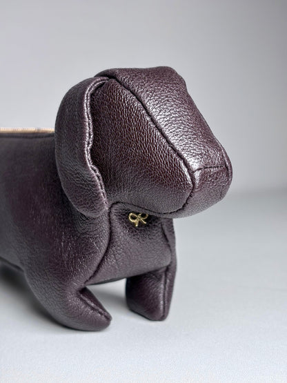 Anya Hindmarch London Dog Leather Pre-owned Brown Rare Purse