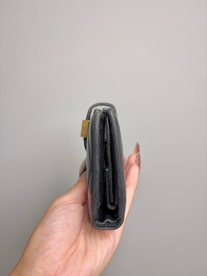 Givenchy Leather Vintage Black Bi-fold Wallet