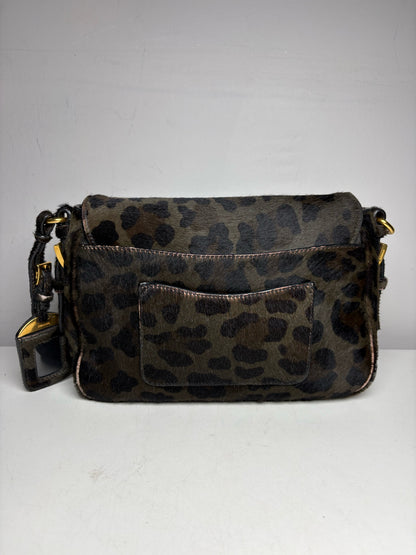 Women's Authentic Prada Cavallino Leopard Calf Hair Vintage Authentic Pre-Owned Crossbody Bag