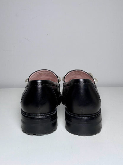 W Shoe Size 9 Kate Spade Madison Ave Black & White Leather Pre-owned Loafers
