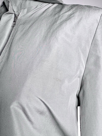 Women Size 36 (2) Jil Sander Olive Green Solid 100% Cotton Jacket