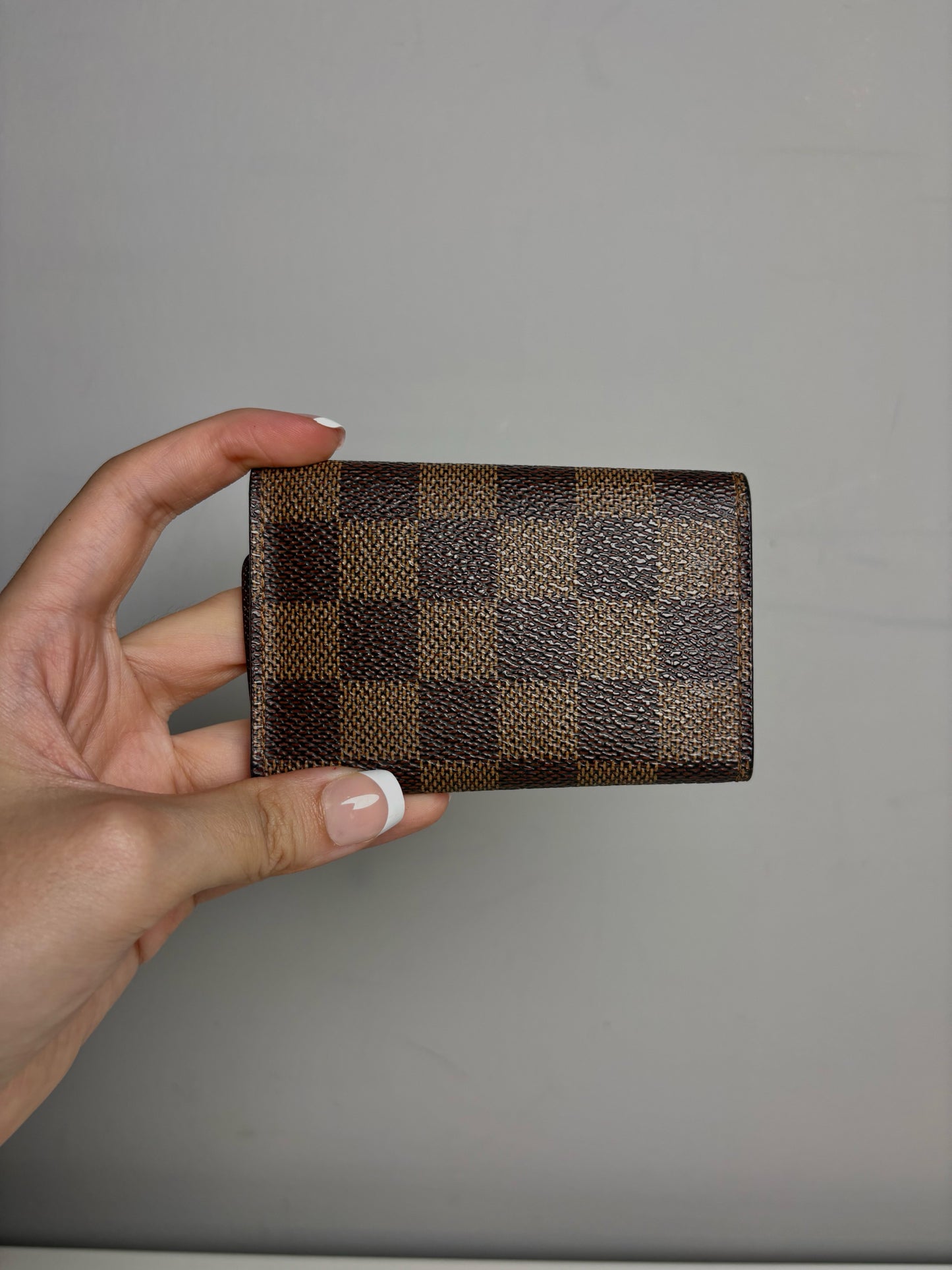 Louis Vuitton 6 Key Holder Coated Canvas Pre-owned Brown Mini Wallet