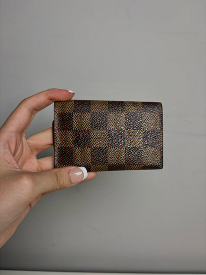 Louis Vuitton 6 Key Holder Coated Canvas Pre-owned Brown Mini Wallet