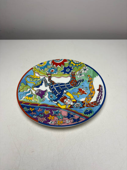 Tiffany & Co. Gene Moore 1997 Fantasy Blue Horse Rider 7" Porcelain Pre-Owned Decorative Plate