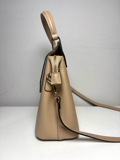 Women's LePARMENTIER Solid Leather Pre-Owned, Like-New Nude Medium Purse