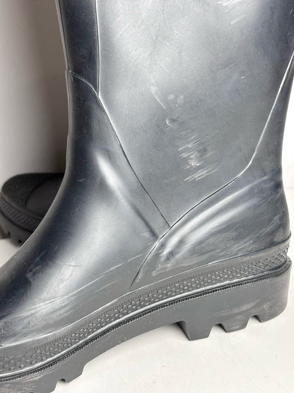 W Shoe Size 40 Burberry Black, Beige Rubber Women's Pre-owned Boots