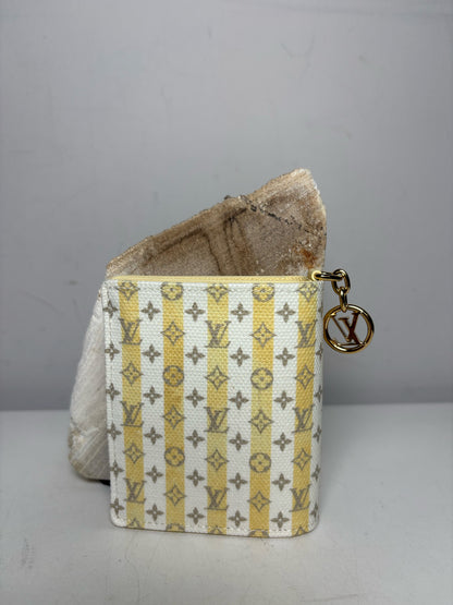 Authentic Louis Vuitton LV Charms Stamp Banane Resort Collection Pre-Owned Pocket Wallet