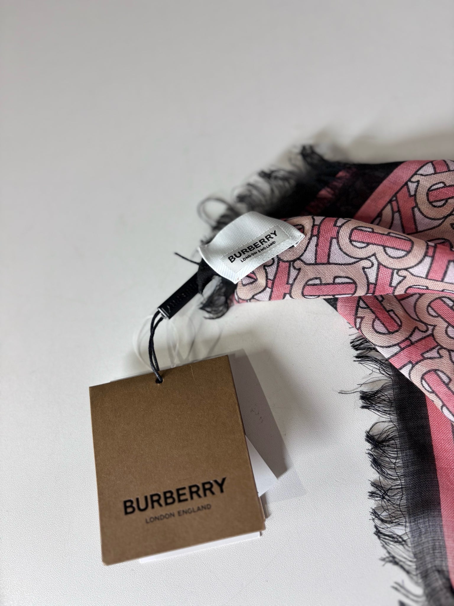 Burberry Monogram Circle Stripe Women's NWT Wool/Silk Blend Pre