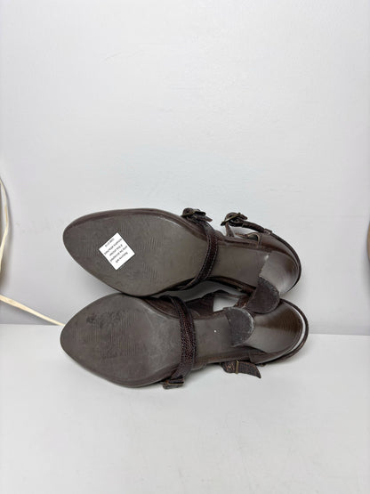 W Shoe Size 36 Brown Henry Beguelin Leather Heels