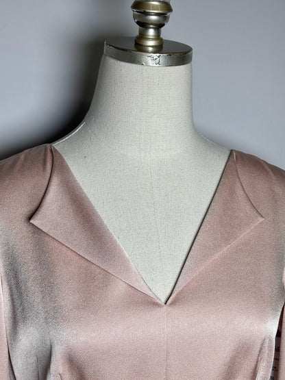 Women Size 40 (0 - 4 US) Paule Ka Pink Colorblock Women's Pre-owned Dress