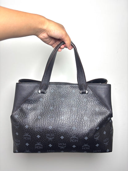 MCM Monogram Leather Black Purse