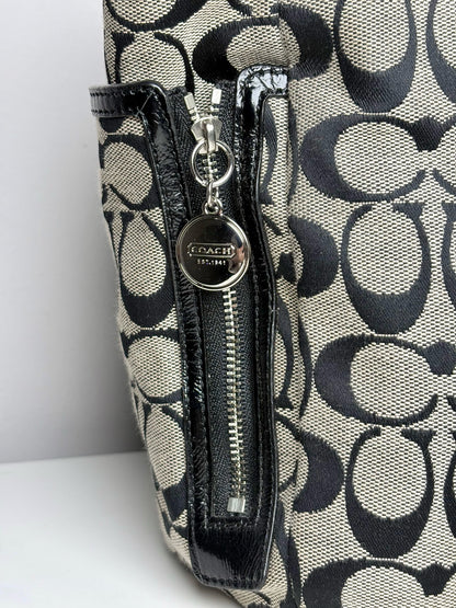Coach Gallery Signature Monogram F19249 Canvas, Leather Pre-owned Purse